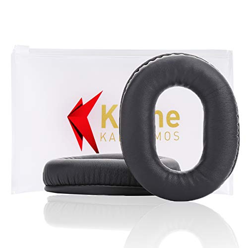 Product Cover Krone Kalpasmos Replacement Ear Pads for Sony MDR-RF995RK Headphones, Compatible with Sony MDR-RF895RK WH-RF400R Headsets, Leather Foam Ear Cushions with Printed Logo Ziplock Transparent Frosted Bag