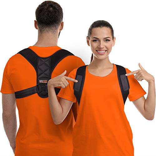Product Cover Posture Corrector For Men And Women, Upper Back Brace For Clavicle Support, Adjustable Back Straightener And Providing Pain Relief From Neck, Back & Shoulder, (Universal)