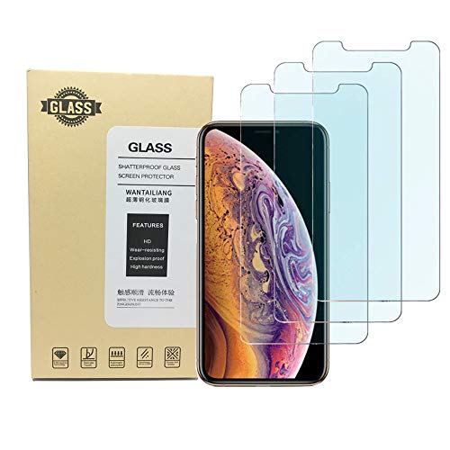 Product Cover Kione iPhone Xs Max Screen Protector, Anti Blue Light Screen Protector [ Eye Protect ] [ Touch Screen Accuracy ] Tempered Glass for iPhone Xs Max 11 Pro Max[3 Pcs]