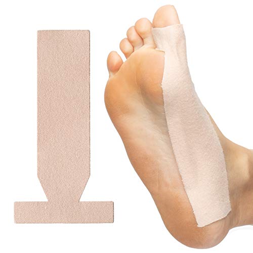 Product Cover ZenToes Turf Toe T-Straps - 10 Pack Moleskin Splints for Big Toe Injuries - Adhesive Toe Straighteners
