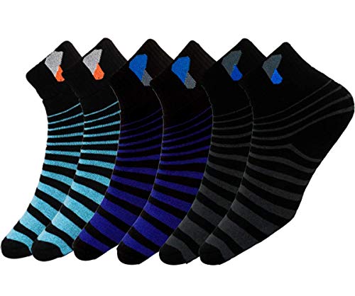 Product Cover PRECASTO Men's Premium cushion Ankle Socks (Black,sky blue and Blue) Free size | Pack of 3 socks
