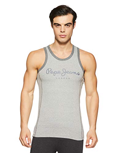 Product Cover Pepe Jeans Men's Sports Vest Printed