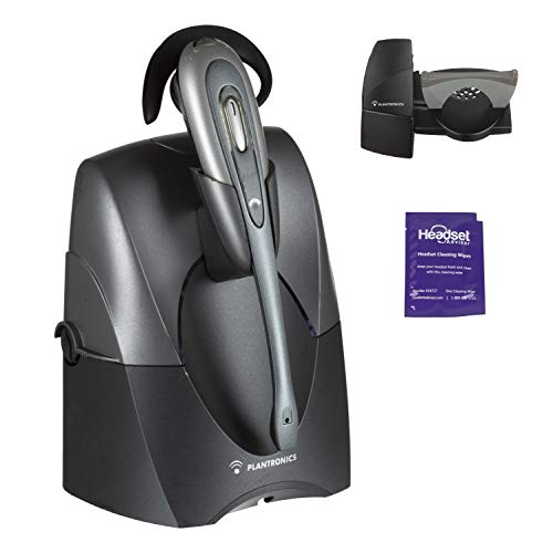 Product Cover Plantronics CS55 Wireless Office Headset Included Bundle with Lifter and Headset Advisor Wipe (Renewed)