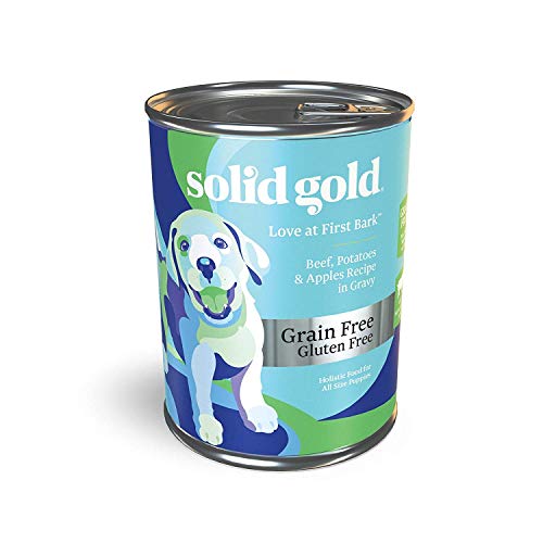 Product Cover Solid Gold - Love at First Bark with Beef - Grain Free Wet Puppy Food - 13.2-oz Can (6Count)