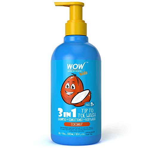 Product Cover WOW Kids Tip to Toe Wash - Shampoo - Conditioner - Body Wash - Coconut - 300 mL