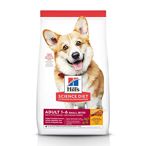 Product Cover Hill's Science Diet Dry Dog Food, Adult, Small Bites, Chicken & Barley Recipe, 15 LB Bag