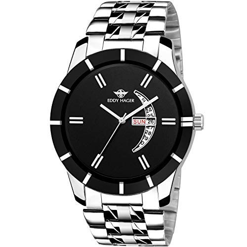 Product Cover Eddy Hager Black Day and Date Men's Watch EH-250-BK