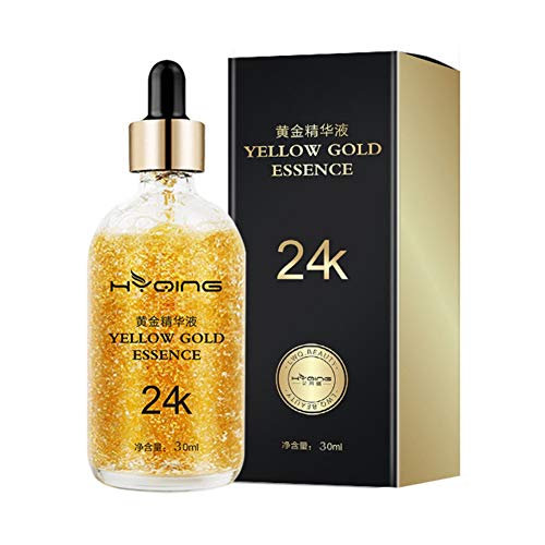 Product Cover 24K Gold Serum, Yiitay Face Serum Face Essence Anti-aging Anti Wrinkle Facial Serum Promote Metabolism, Whitening & Moisturizing for Women Face Skin Care - 1 fl oz/30ml (A1)
