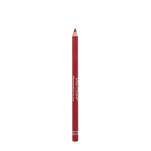 Product Cover Miss Claire Miss Claire Glimmersticks For Lips L-48 Carrot Red, Red, 1.8 Grams, Red,