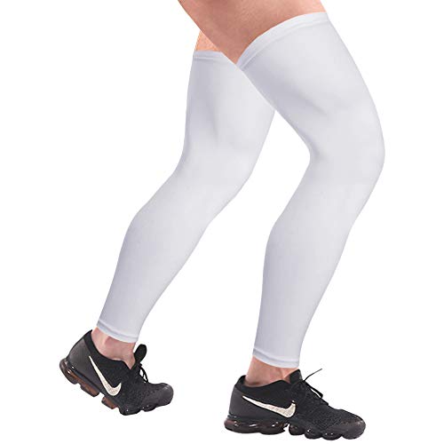 Product Cover HuiYee Sports Compression UV Long Leg Sleeves for Running Basketball Football Cycling and Other Sports(3 Sizes, 1 Pair)