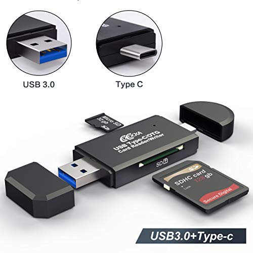 Product Cover USB Type C SD Card Reader,USB 3.0 SD Card Reader OTG Adapter for SDXC, SDHC, SD, MMC, RS- MMC, Micro SDXC, Micro SD, Micro SDHC Card and UHS-I Cards