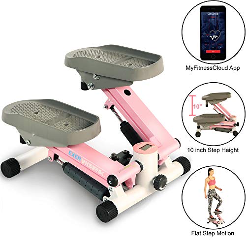 Product Cover EXERPEUTIC EXERWORK 850 Bluetooth Smart Cloud Fitness Extended Capacity Mini Stepper with Adjustable Step Height, Free App and Workout Goal Setting