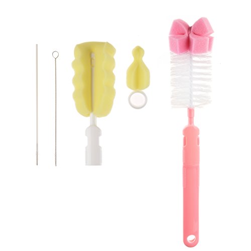 Product Cover Baby Bottle Cleaning Brush Set for Cups Baby Bottle Cleaner Nipple Straws and More