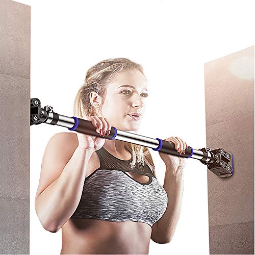 Product Cover FEIERDUN Doorway Pull Up and Chin Up Bar Upper Body Workout Bar for Home Gym Exercise Fitness & 440 LBS (Blue, L28.3~36.2