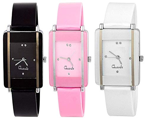 Product Cover The Shopoholic Analogue Multicolor Square Dial Women's Combo Watches-(Kawa BPW)