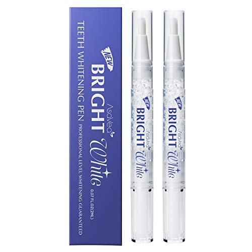 Product Cover AsaVea Teeth Whitening Pen, 2 pens, More Than 20 Uses, Effective, Painless, No Sensitivity, Travel Friendly, Easy to Use, Beautiful White Smile, Natural Mint Flavor
