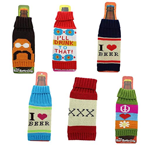 Product Cover Toynk Retro Beer Bottle Cozy Sleeves Set of 6