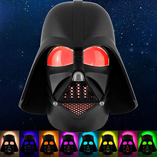 Product Cover Star Wars Darth Vader LED Night Light, Color Changing, Collector's Edition, Dusk-to-Dawn Sensor, Plug-in, Disney, Galaxy, Ideal for Bedroom, Bathroom, Nursery, Hallway, 43428
