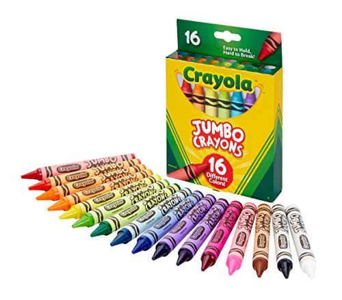Product Cover Crayola Jumbo Crayons, Assorted Colors, Great Toddler Crayons, 16Count