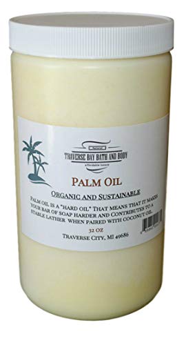 Product Cover Palm Oil, Soap Making Supplies. Organic, Sustainable, Kosher, 32 fl oz. DIY Projects.