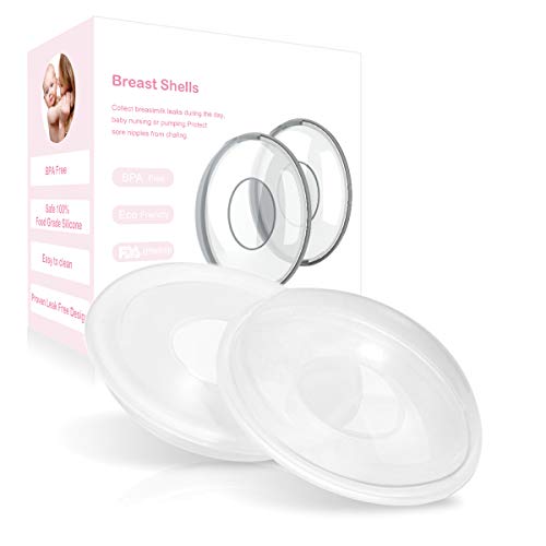 Product Cover Breast Shells Milk Saver for Breastfeeding, 2 Pack BPA Free Breast Shield Nursing Cups Protect Sore Nipples Breast Milk Collection Shells