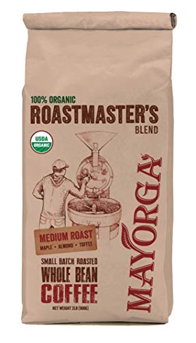 Product Cover Mayorga Organics, Whole Bean, 100% Organic, Medium Roast, Roastmaster's Blend 2lb