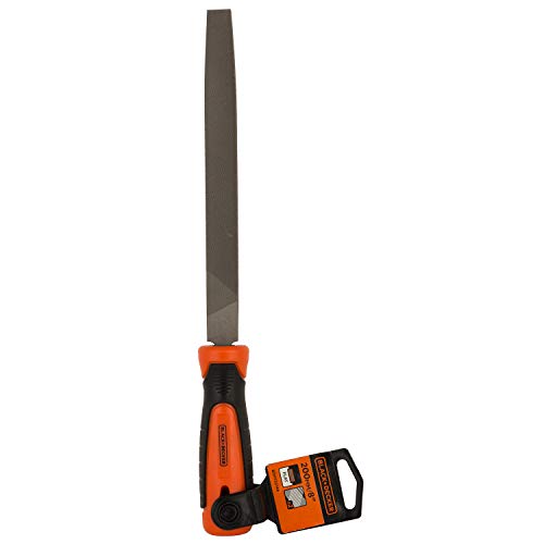 Product Cover Black + Decker Steel 200mm 2nd Cut Flat File (Orange)