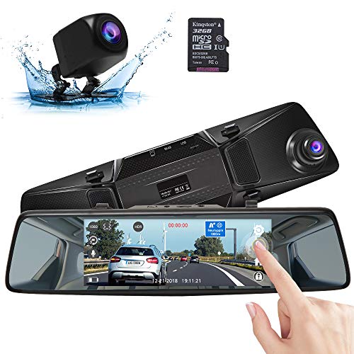 Product Cover AKASO Mirror Dash Cam with Backup Camera, 1080P Dual Dash Camera for Cars 7
