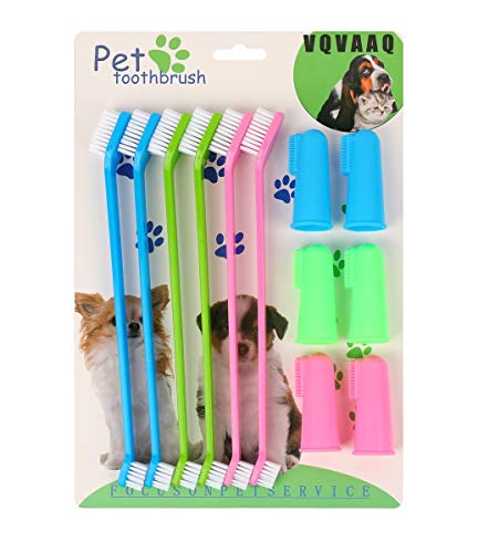 Product Cover XiangLv Dog Toothbrush Cat & Dog Toothbrush Soft Bristle Pet Toothbrush Combo Pack for The Dental Care of Your Small to Large Dogs, Cats, Most Pets (12 pcs)