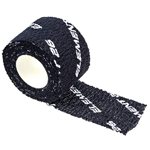 Product Cover Element 26 Athletic Weight Lifting Tape - Tearable Crossfit Tape - Elastic Hook Grip Tape - Sticky Tape with No-Residue Technology - Easy Tear Tape (Black, 1 Roll - 1.5