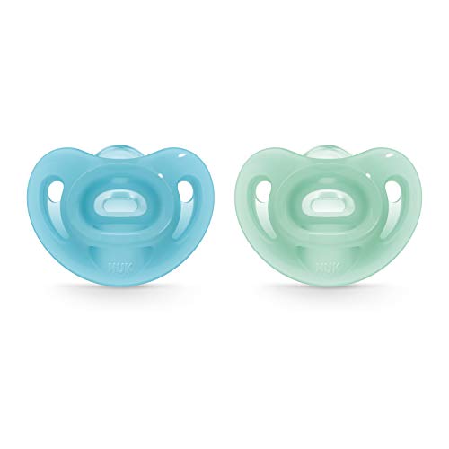 Product Cover NUK Sensitive Orthodontic Pacifiers, Boy, 6-18 Months (2 Count)