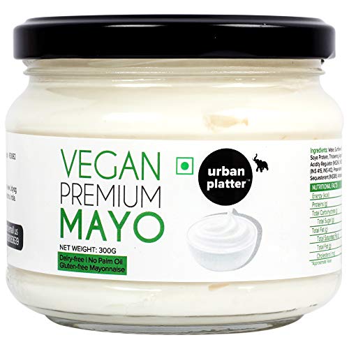 Product Cover Urban Platter Vegan Premium Mayo, 300g / 10.6oz [Dairy-Free Mayonnaise, No Palm Oil, No Trans-Fat]