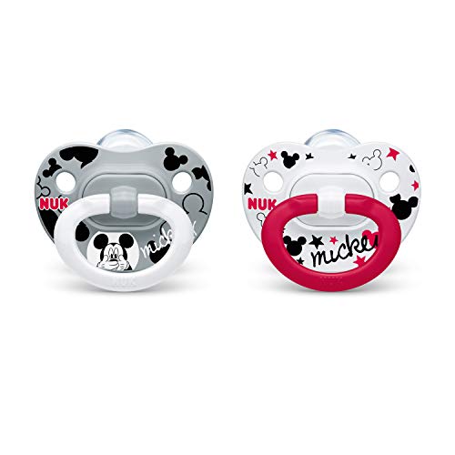 Product Cover NUK Disney Mickey Mouse Orthodontic Pacifiers, 0-6 Months, 2-Pack