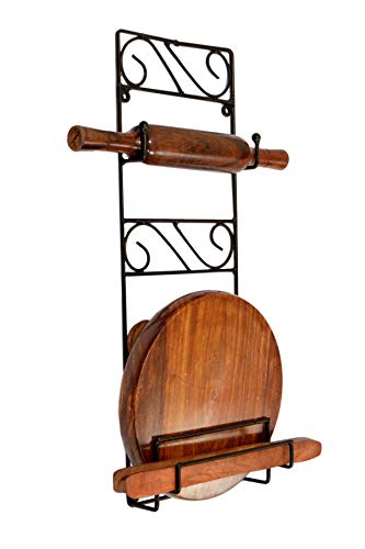 Product Cover Worthy Shoppee Wrought Iron Chakla Belan Stand
