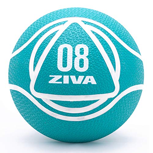 Product Cover ZIVA Rubber Medicine Exercise Ball - Multiple, 2lbs-12lbs - Workouts, Core Training, Agility, Balance