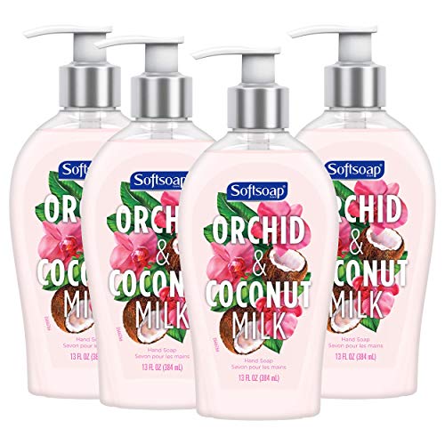 Product Cover Softsoap Liquid Hand Soap Pump, Orchid & Coconut Milk - 13 ounce, 4 Count