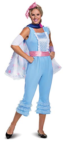 Product Cover Disguise Disney Pixar Bo Peep Toy Story 4 Deluxe Women's Costume, Blue, L (12-14)