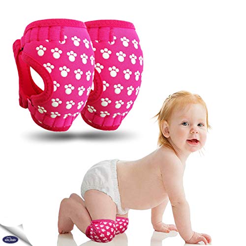 Product Cover Professional Baby Knee Pads for Crawling - Ergonomic Anti-Slip Knee Pads - Soft and Breathable Baby Knee Pads - Adjustable Knee Warmer and Protector for Babies