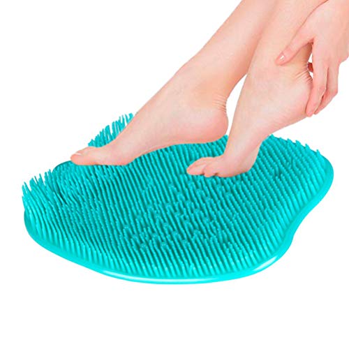 Product Cover Shower Foot Scrubber Massager Cleaner, Acupressure Mat with Non-Slip Suction Cups, Improve Circulation,Exfoliation, Acupressure Massage Mat, Foot Cleanerand Reduce Feet Pain