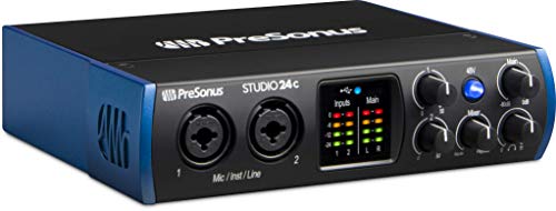 Product Cover PreSonus Studio 24c 2x2, 192 kHz, USB-C Audio Interface, 2 Mic Pres-2 Line Outs/New Version