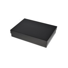 Product Cover 15 Pack Cotton Filled Matte Black Color Paper Cardboard Jewelry Gift and Retail Boxes Size: 5 3/8