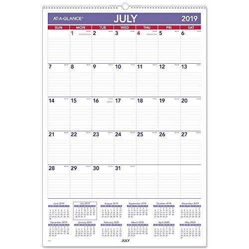 Product Cover AT-A-GLANCE 2019-2020 Academic Year Wall Calendar, Large, 15-1/2