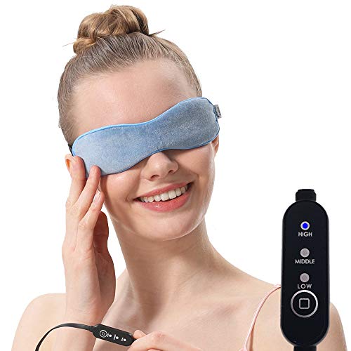 Product Cover Aroma Season Moist Heated Eye Mask For Stye Blepharitis treatment with Flaxseed, Warm Therapy to Unclog glands, Relieve Dry Eye Syndrome, Stye, MGD and Blepharitis (Blue)