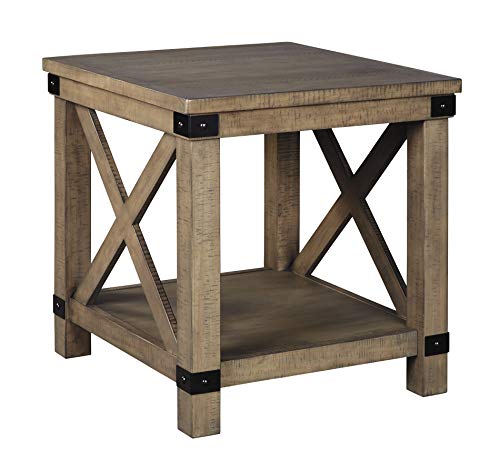 Product Cover Signature Design by Ashley - Aldwin Rectangular End Table, Pine Wood