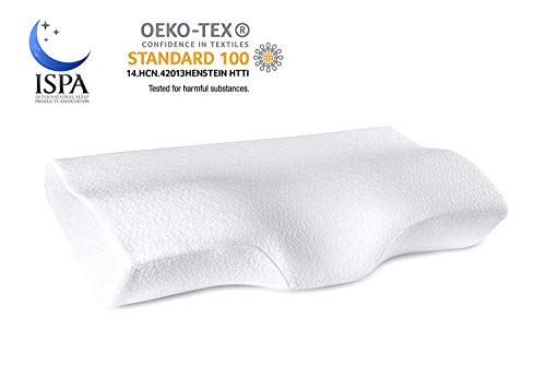Product Cover YANXUAN Contour Memory Foam Pillow for Neck Pain Relief, Cervical Pillow Ergonomic Neck Pillow with Washable Pillowcase, 23.6 X 13.8 X 4.3 Inch