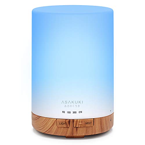 Product Cover ASAKUKI 300ML Essential Oil Diffuser, Quiet 5-in-1 Premium Humidifier, Natural Home Fragrance Aroma Diffuser with 7 LED Color Changing Light and Auto-Off Safety Switch-Upgraded Version