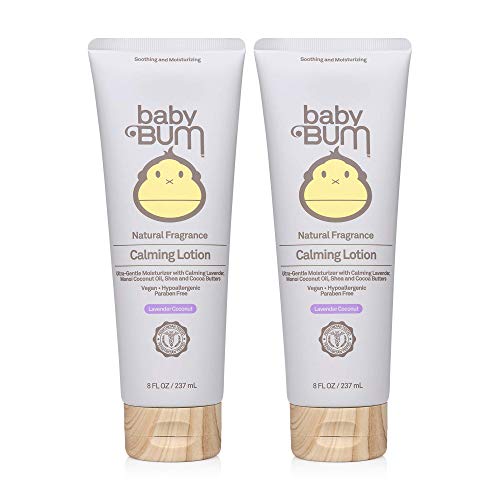 Product Cover Baby Bum Calming Lotion | Moisturizing Baby Body Lotion for Sensitive Skin with Shea and Cocoa Butter| Lavender Coconut Fragrance| Gluten Free and Vegan | 8 FL OZ | 2 Pack