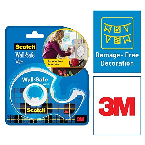 Product Cover Scotch Wall Safe Tape - for Damage Free mounting and décor by 3M (Width 1.9m Length 16.5m, up to 14g)
