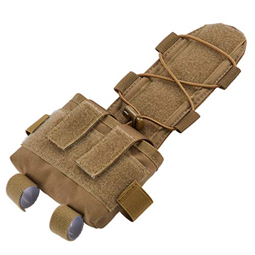 Product Cover IDOGEAR Tactical Pouch MK2 Helmet Counterweight Battery Pouch NVG Battery Carrier Universal Accessory Bag for Airsoft Hunting Outdoor Sports (Coyote Brown)