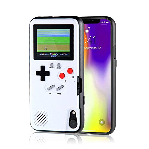 Product Cover KOBWA Gameboy Case for iPhone,Retro 3D Gameboy Design Style Silicone Cover Case with 36 Small Games,Color Screen,Video Game Cover Case for iPhone X/MAX,iPhone8/8 Plus,iPhone 7/7 Plus,iPhone 6/6Plus